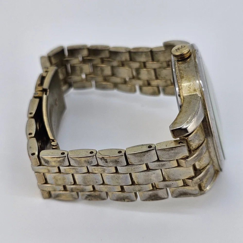 Nine West Women's Watch 40MM Gold Dial‎ Gold Bracelet Band 6